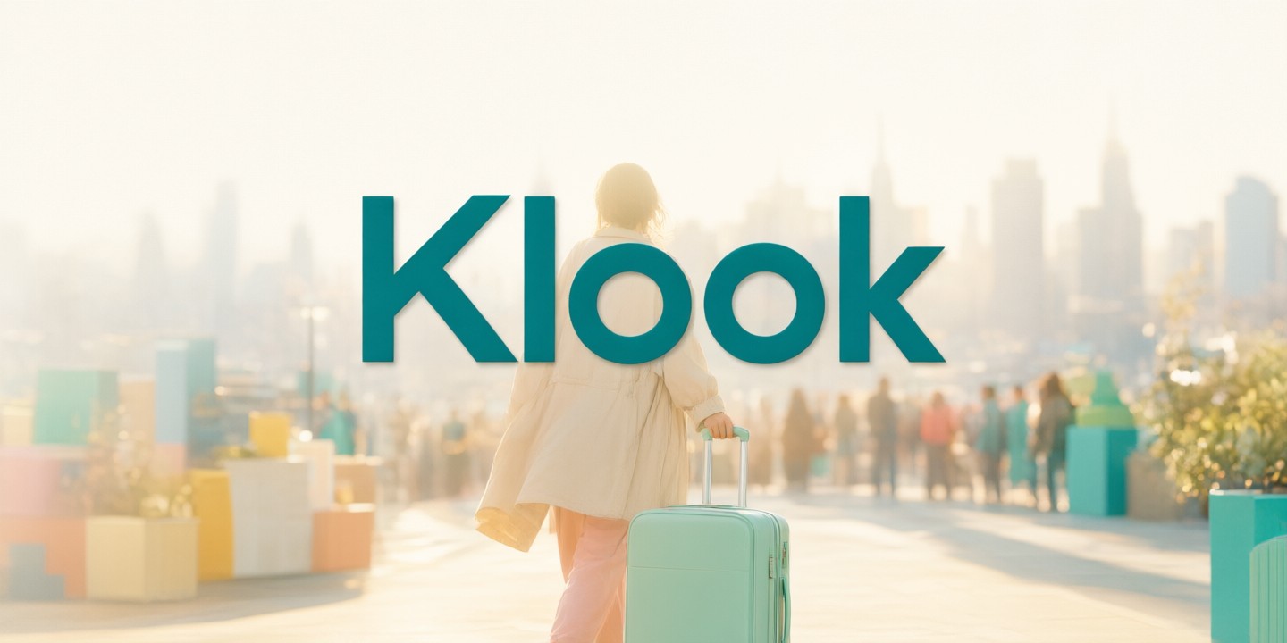 Klook Travel Deals: Japan Korea SE Asia Offers A traveler using the Klook app to book a scenic tour in Japan.