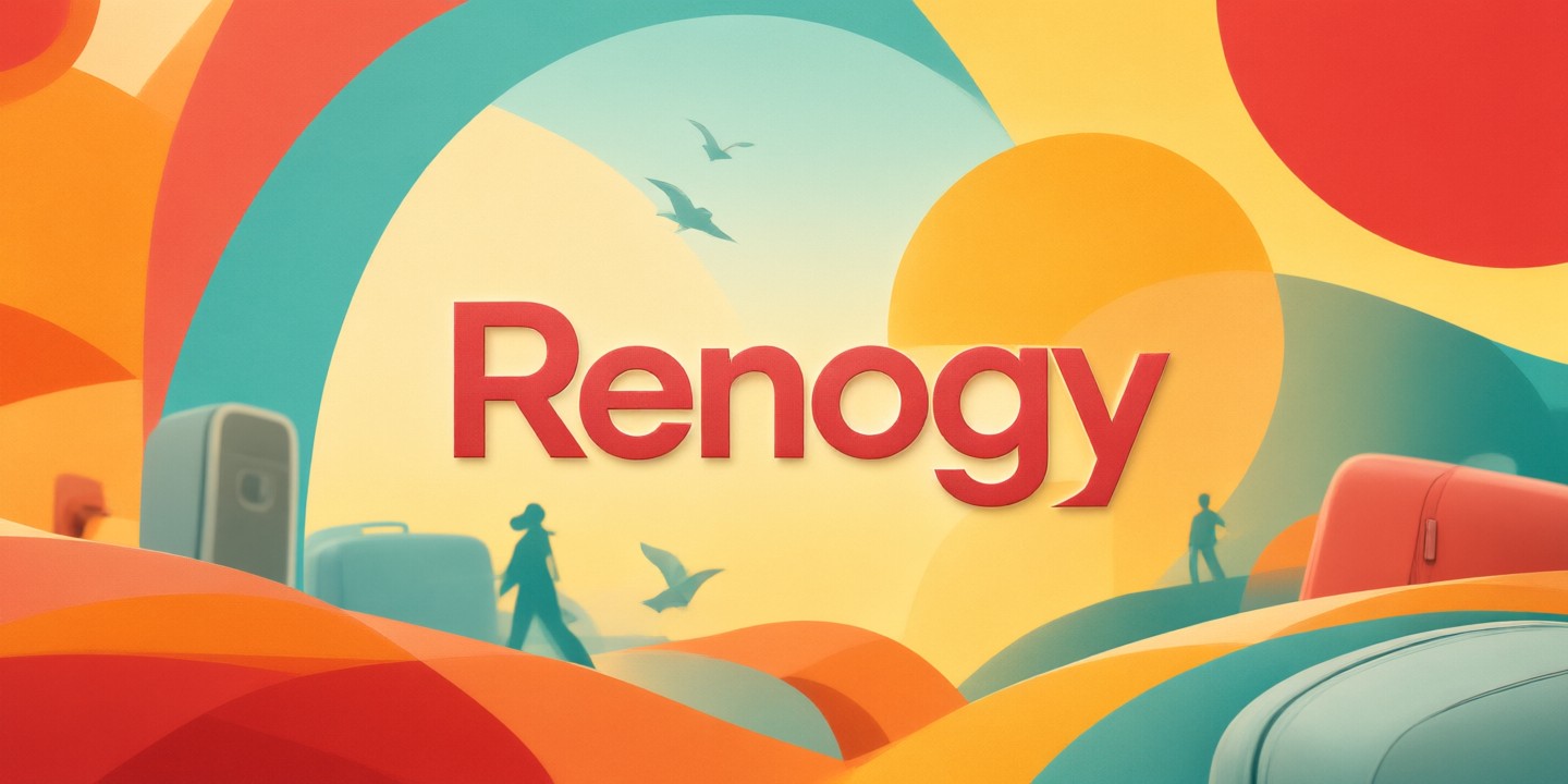 Renogy Limited-Time Offer for Global Travelers A traveler using a Renogy portable solar panel to charge devices outdoors.