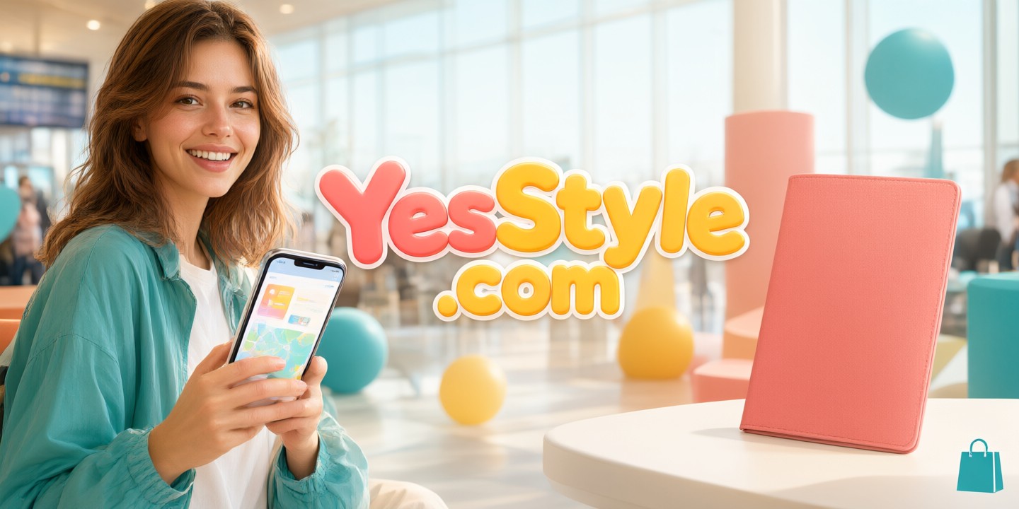 YesStyle Fashion Deals: Shop K-Beauty and Asian Trends A curated selection of vibrant Korean skincare products and stylish Asian streetwear displayed on a modern shelf featuring the YesStyle bran