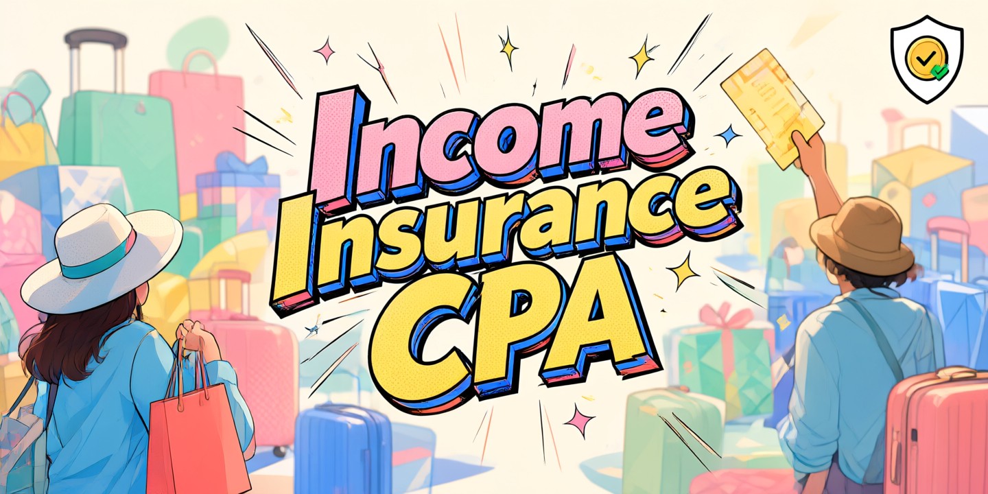 Income Insurance Limited: Smart Protection for Global Travelers A traveler checking insurance details on a mobile device while standing at an airport departure gate featuring Income Insurance branding.