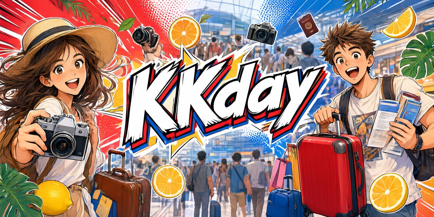 KKday Deals: Explore Asia Travel Experiences Travelers enjoying a scenic view during an organized tour booked through KKday.
