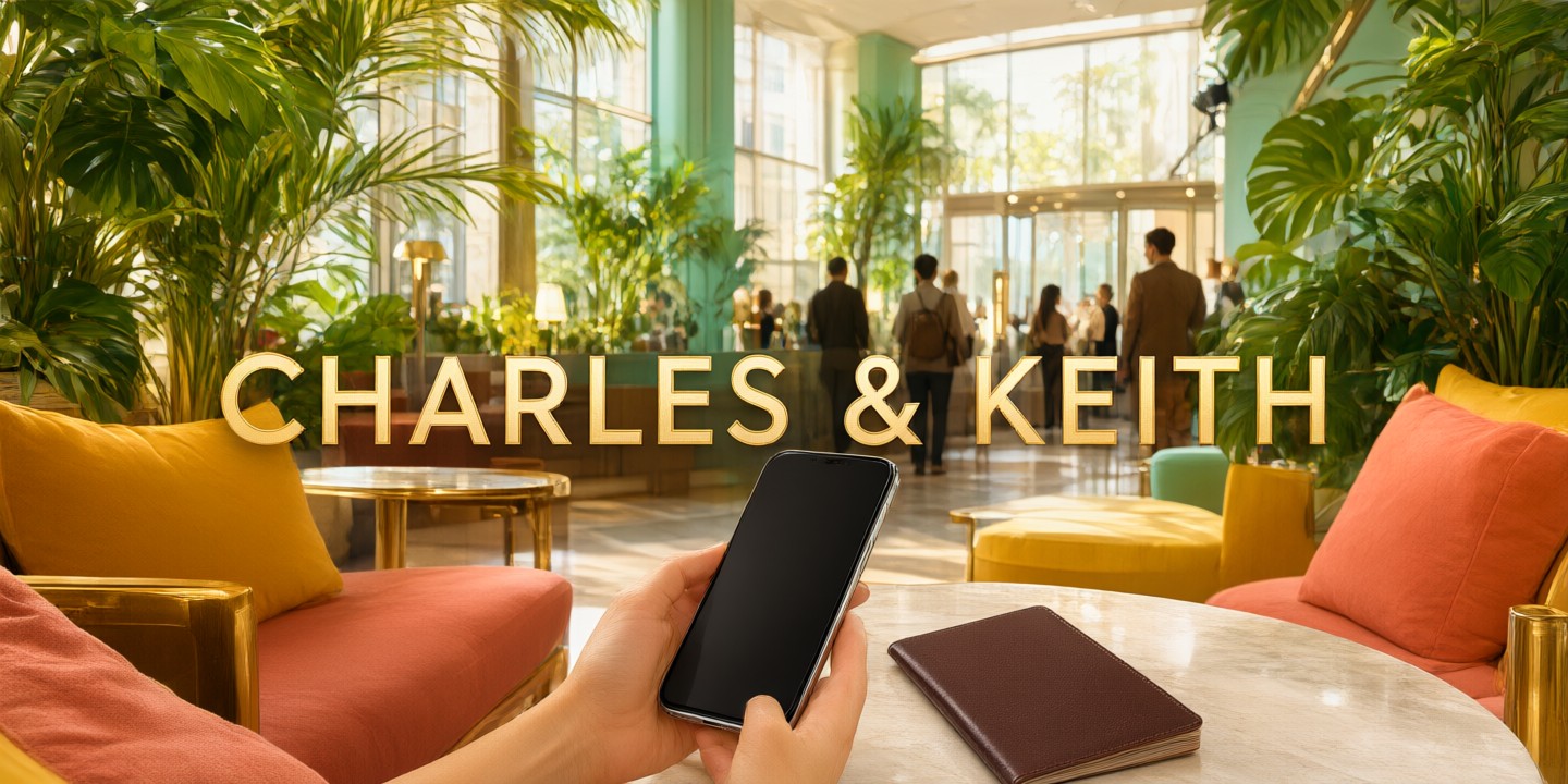 Charles & Keith Shopping Guide for Travelers A stylish display of handbags and shoes from the Charles & Keith collection in a modern boutique setting.