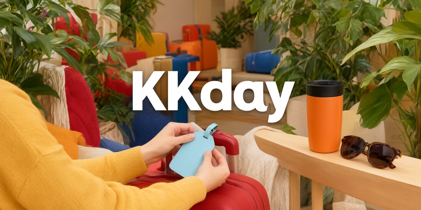 KKday Travel Deals: Guide to Booking Asia Experiences A traveler checking the KKday app on a smartphone while standing at an airport terminal.