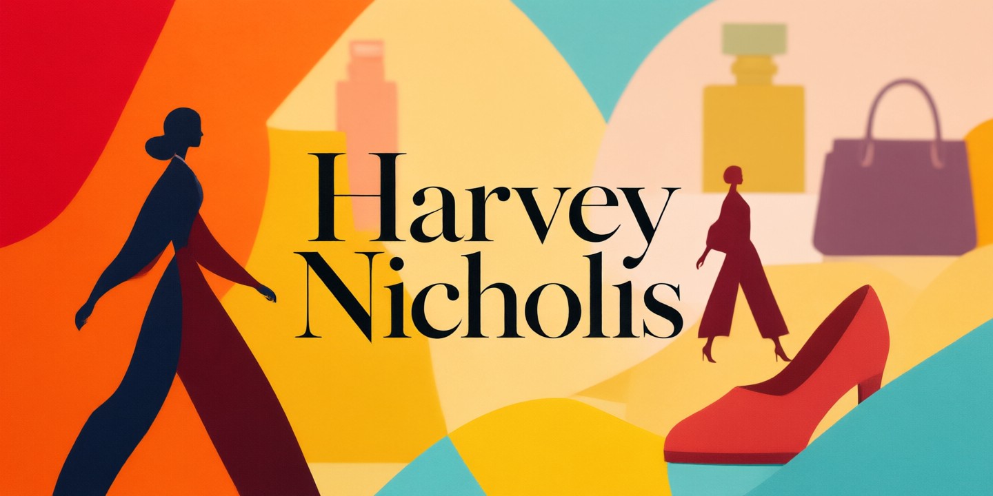 Harvey Nichols Summer Sale: Top Luxury Picks A curated display of luxury handbags and apparel from the latest Harvey Nichols collection.