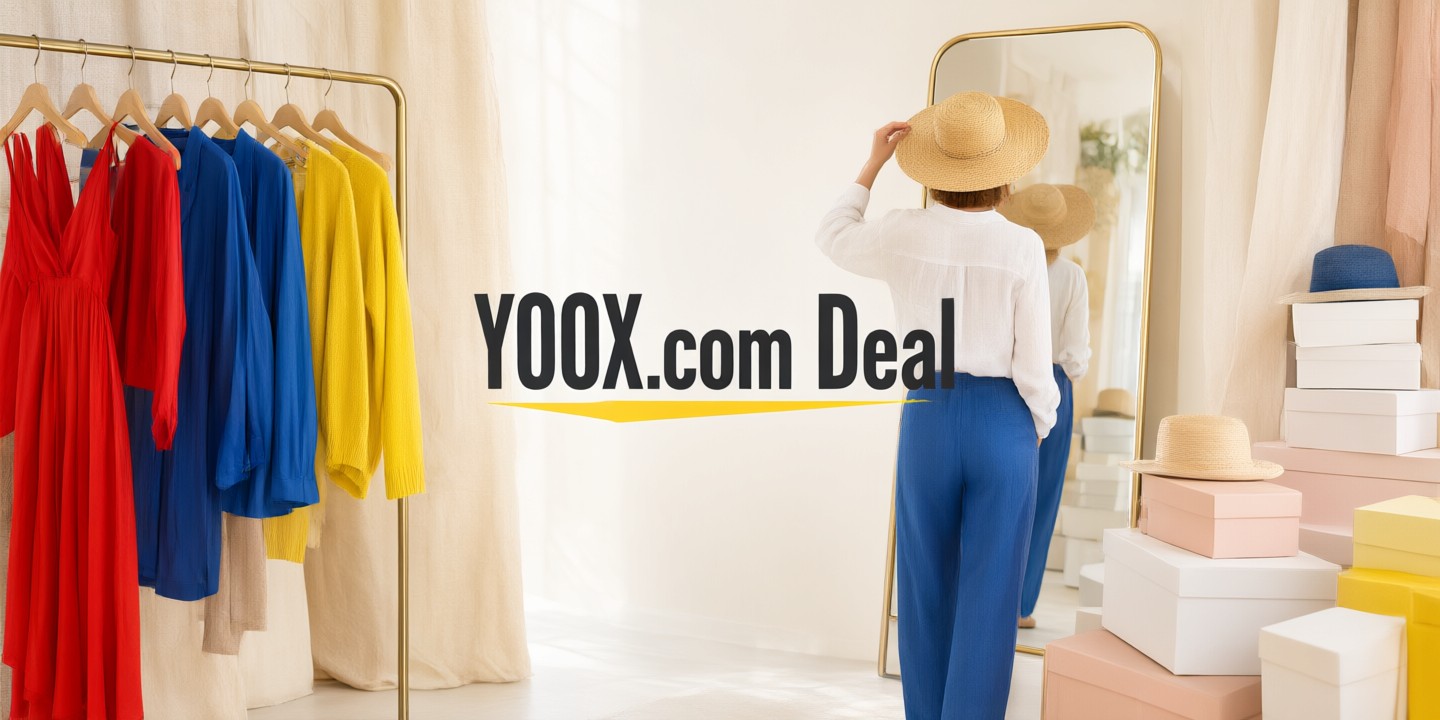 YOOX.com Limited-Time Fashion Offers for Global Shoppers A curated collection of designer clothing and accessories displayed on a sleek digital storefront representing YOOX.com.