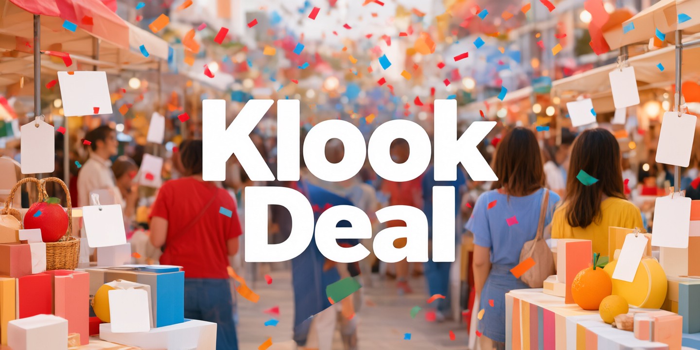 Klook Deals: Explore Asia Travel Experiences Travelers enjoying a scenic view during a guided tour booked through Klook in East Asia.