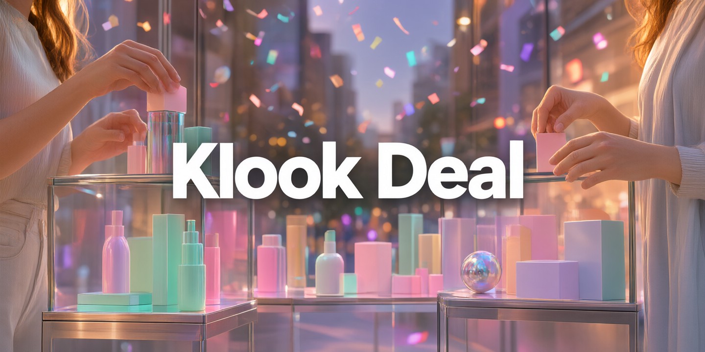 Klook Travel Deals: Japan, Korea & Southeast Asia A traveler checking the Klook app for exclusive discounts on Asian destinations.