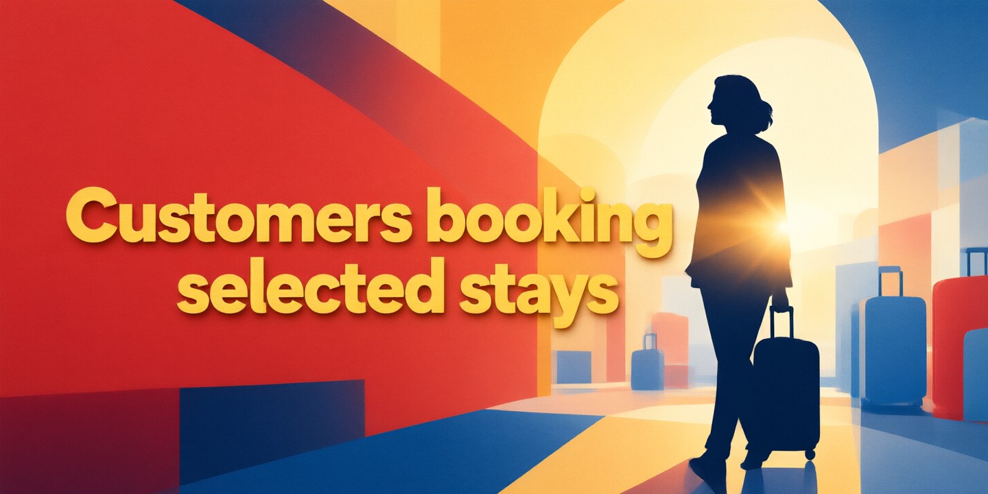 Booking.com Hotel Booking Deals for Global Travelers A traveler checking hotel availability on a laptop using Booking.com services.