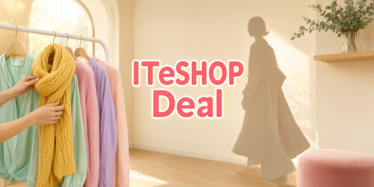 ITeSHOP Fashion Deals: Limited-Time Style Offers A curated selection of modern clothing items displayed in a clean retail setting representing ITeSHOP fashion deals.