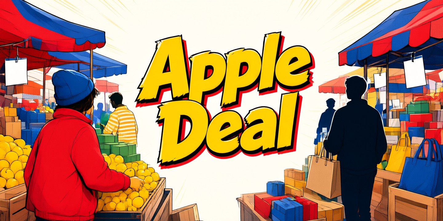 Apple HK Limited-Time Offers and Deals Guide A sleek display of modern electronic devices at an Apple Hong Kong store counter.