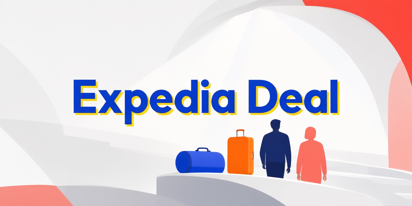 Expedia Asia Travel Deals: Limited-Time Offers A traveler checking flight options on a tablet while viewing scenic Asian destinations through the Expedia interface.