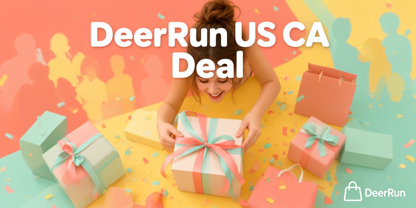 DeerRun US/CA/EU Deals: Gear Up for Your Next Adventure A hiker wearing DeerRun US/CA/EU branded outdoor apparel standing on a scenic mountain trail with a backpack.