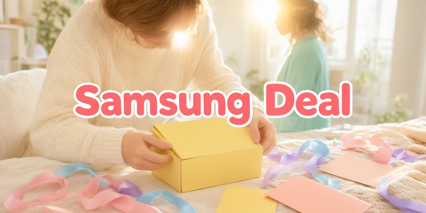 Samsung Hong Kong Limited-Time Electronics Deals A modern display of Samsung Hong Kong smartphones and home appliances in a sleek retail setting.