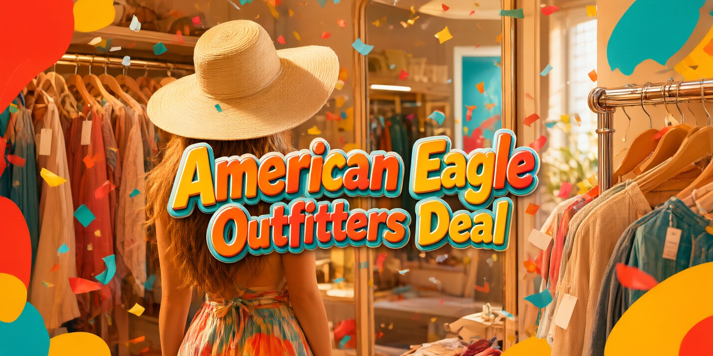 American Eagle Outfitters AEO Deals and Style Guide Shoppers browsing denim and casual wear at an American Eagle Outfitters AEO store.