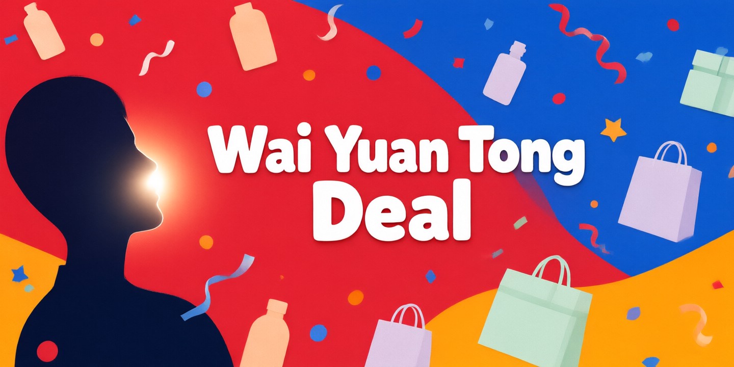 Wai Yuen Tong Traditional Medicine Guide and Offers A display of high-quality herbal supplements and tonics at a Wai Yuen Tong retail store.