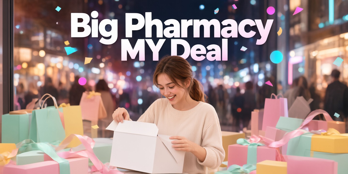 Big Pharmacy MY: Health Essentials & Wellness Deals Shelves stocked with various vitamins and personal care products at Big Pharmacy MY.