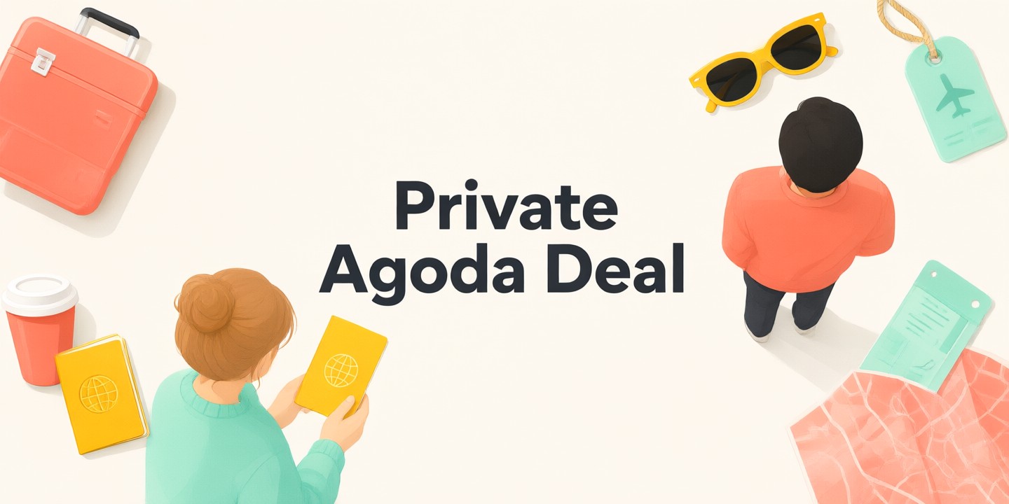 Agoda Travel Deals: Secure Your Next Asian Getaway A traveler checking hotel options on a smartphone with the Agoda logo visible in the background.