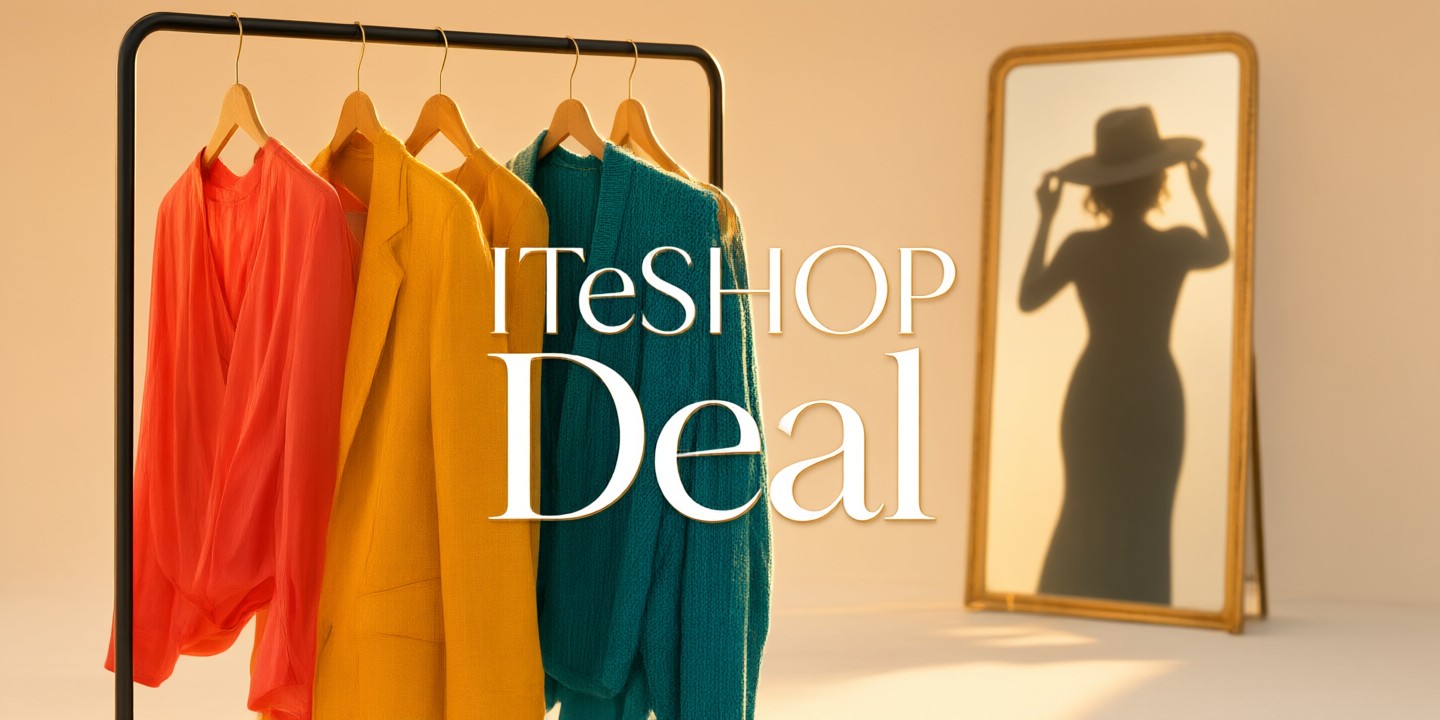 ITeSHOP Fashion Deals: Limited-Time Offers A curated display of trendy clothing from ITeSHOP featuring East Asian fashion styles.
