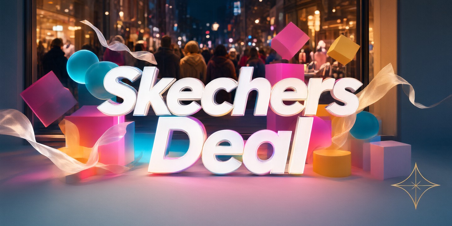 Skechers HK Limited-Time Offer Details and Guide A display of modern athletic shoes featuring the Skechers HK brand logo in a bright retail setting.