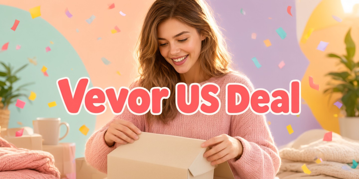 Vevor Deals: Top Picks for Tools and Equipment A diverse collection of Vevor products including power tools and kitchen equipment arranged neatly.