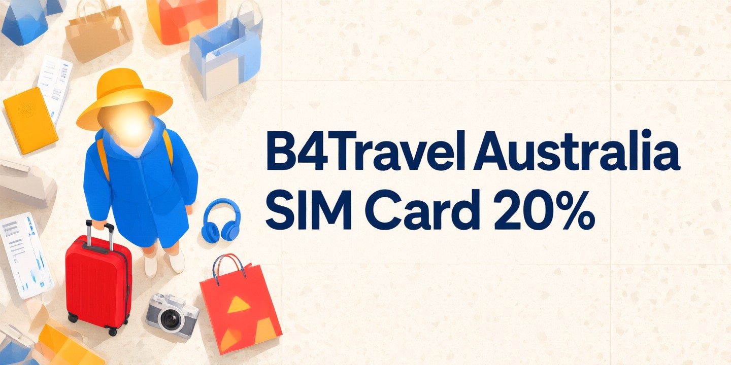 B4Travel HK Phone Card Deals for Asia Trips A traveler holding a smartphone displaying the B4Travel interface against an Asian city backdrop.